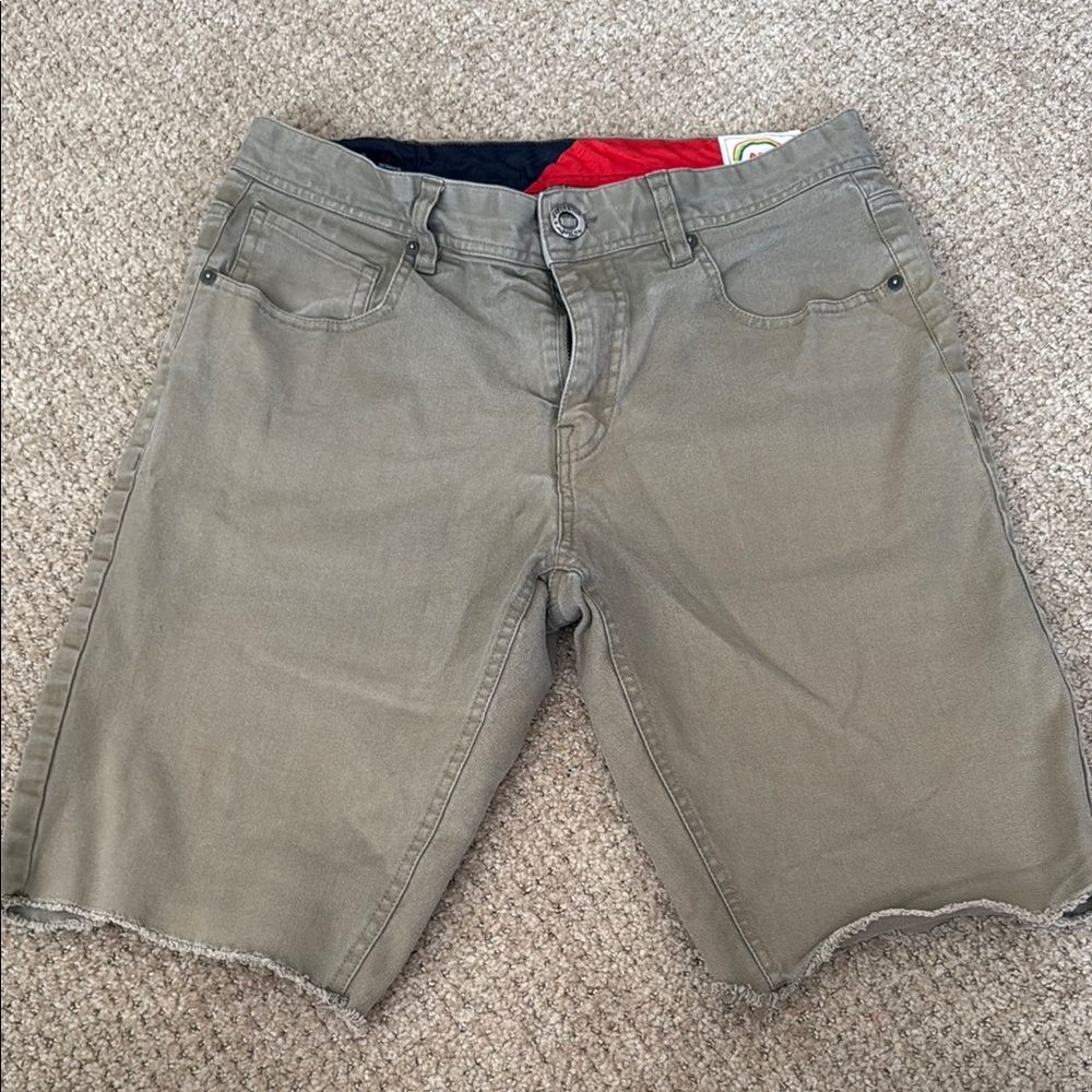 Volcom Tan Ozzie cut off shorts (Classic Fit)